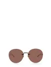 Gucci Frameless Round Sunglasses In Multicolour