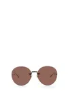 Gucci Frameless Round Sunglasses In Multicolour