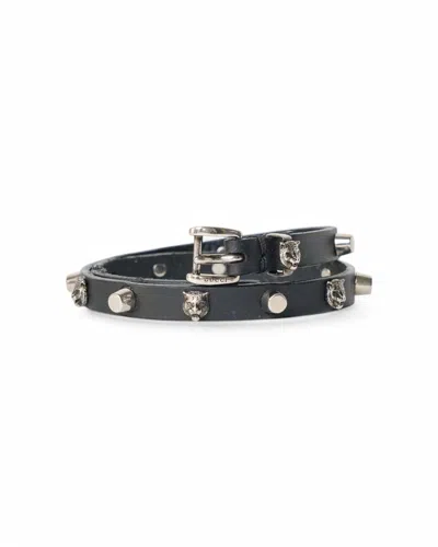 Gucci Tiger Head Bracelet With Silver Hardware