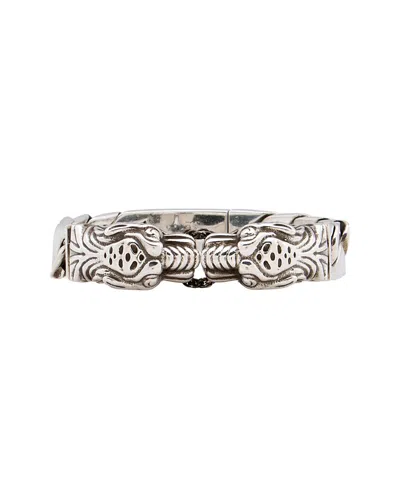 Pre-owned Gucci Tiger Head Link Bracelet (authentic Pre-loved)