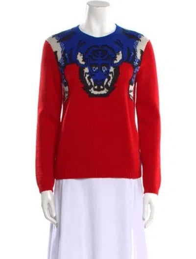 Pre-owned Gucci Tiger Wool Sweater In Multi