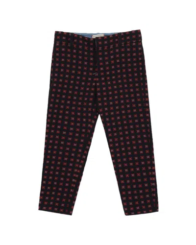Gucci Tile Jacquard Print Wool & Silk-blend Pant In Multi