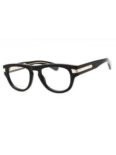Gucci Timeless Oval Eyeglasses 51mm For Men In Black