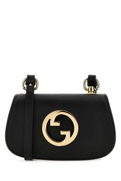 Gucci Black Leather Mini Shoulder Bag For Women
