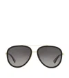 Gucci Tinted Aviator Sunglasses In Gold