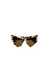 Gucci Tinted Cat-eye-frame Sunglasses In Brown