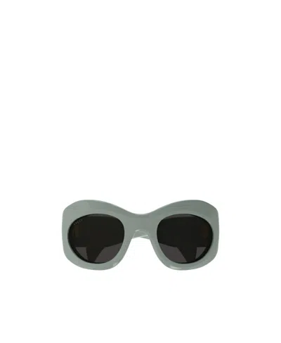 Gucci Tinted-lenses Oval-frame Sunglasses In Green