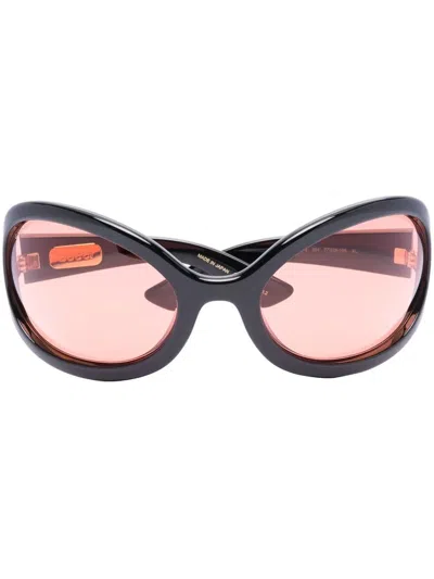 Gucci Tinted Oversize-frame Sunglasses In 黑色