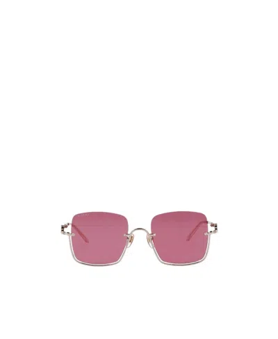 Gucci Tinted Oversize-frame Sunglasses In Pink