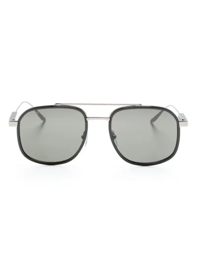 Gucci Sonnenbrille Mit Eckigem Gestell In Silver