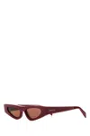 Gucci Cat-eye Frame Sunglasses In Burgundyburgbrown