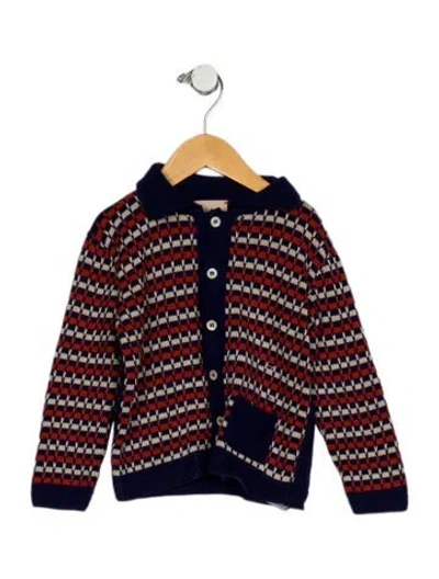 Pre-owned Gucci Babies' Toddler Boys' Cardigan In Blue