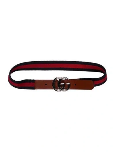 Pre-owned Gucci Babies' Toddler Boys' Double G Belt In Multi