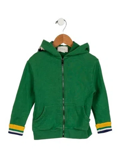 Pre-owned Gucci Babies' Toddler Boys' Green Multicolored  Jacket