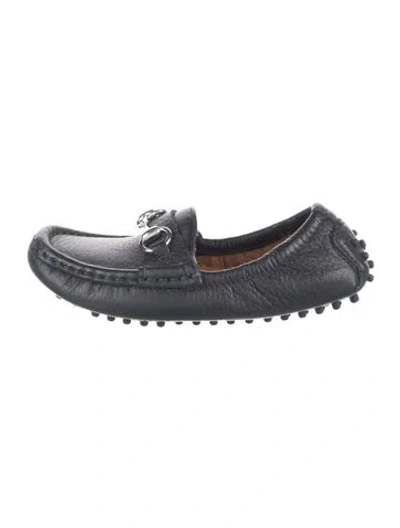 Pre-owned Gucci Babies' Toddler's Boys' Horsebit Loafers In Blue