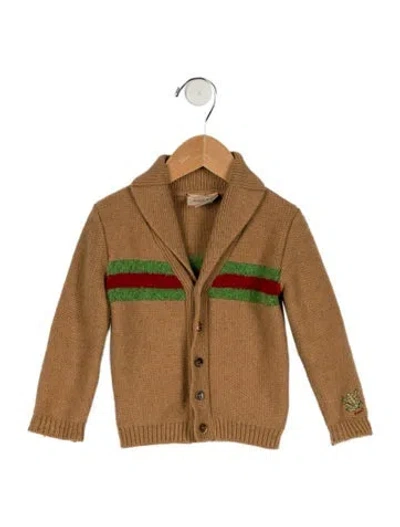 Pre-owned Gucci Babies' Toddler Boys' Knit Cardigan In Neutral