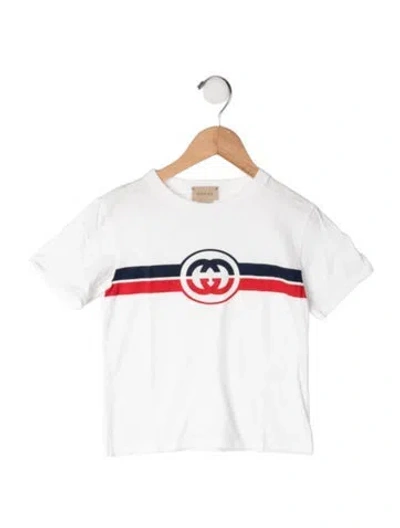 Pre-owned Gucci Babies' Toddler Boys Logo Shirt In White