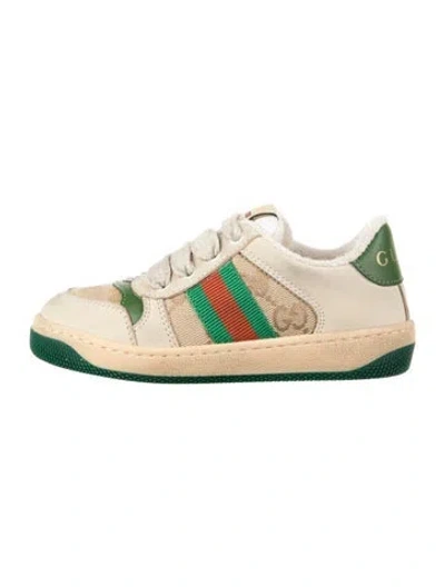 Pre-owned Gucci Babies' Toddler Boys' Low-top Sneakers In Neutrals