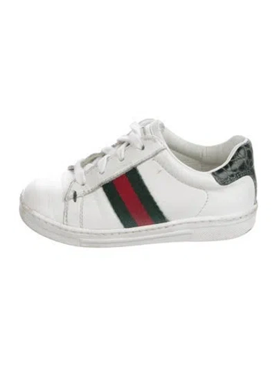 Pre-owned Gucci Babies' Toddler Boys' Low-top Sneakers In White