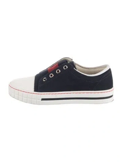 Pre-owned Gucci Babies' Toddler's Boys' Patterned Low-top Sneakers In Blue