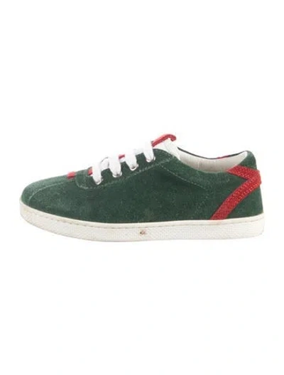 Pre-owned Gucci Babies' Toddler's Boys' Patterned Low-top Sneakers In Green