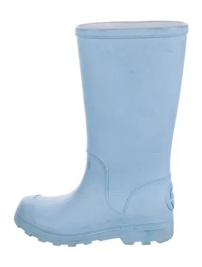 Pre-owned Gucci Babies' Toddler Boys' Rain Boots In Blue