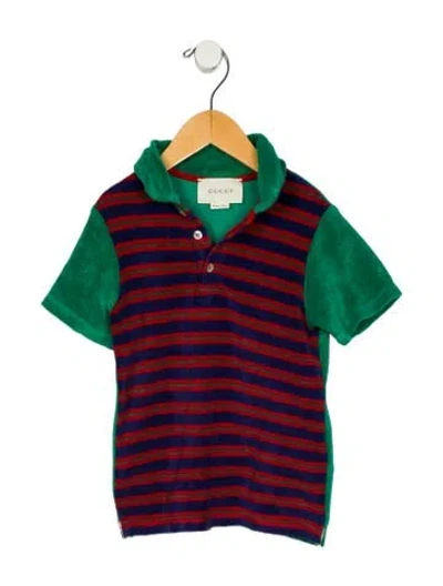 Pre-owned Gucci Babies' Toddler Boys' Short Sleeve Shirt In Green
