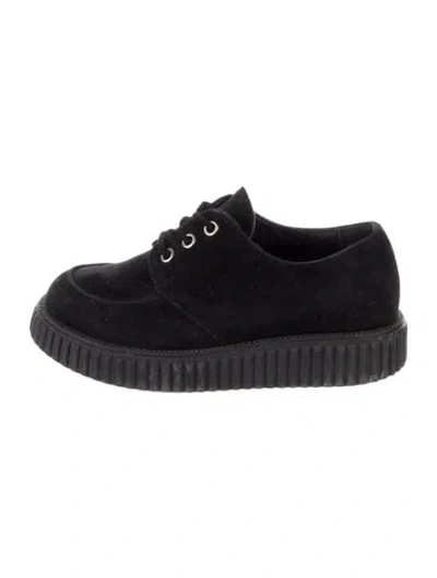 Pre-owned Gucci Babies' Toddler Boys Suede Oxford In Black