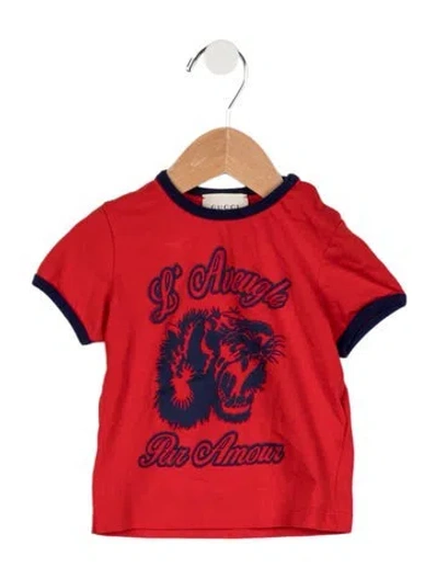 Pre-owned Gucci Babies' Toddler Boys' T-shirt In Red