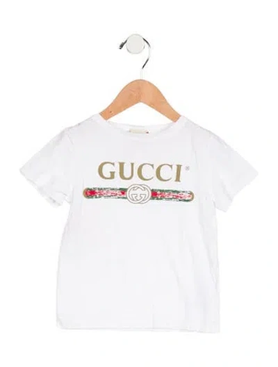 Pre-owned Gucci Babies' Toddler Boys' White Multicolored Shirt