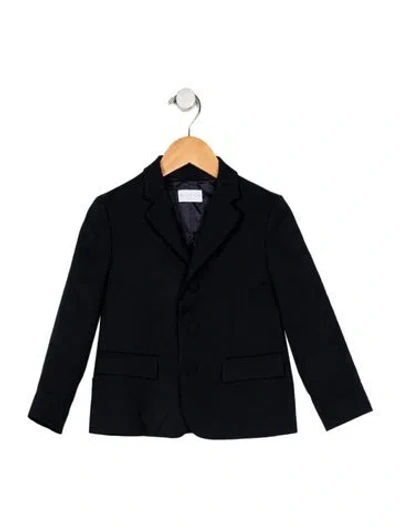 Pre-owned Gucci Babies' Toddler Boys' Wool Gg Jacquard Blazer In Blue
