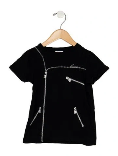 Pre-owned Gucci Babies' Toddler Girls Branded Pattern Printed Shirt In Black