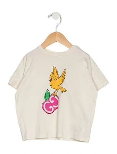 Pre-owned Gucci Babies' Toddler Girls Branded Pattern Printed Shirt W/tags In Neutrals