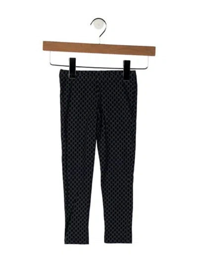 Pre-owned Gucci Babies' Toddler Girls' Logo Print Pants In Blue