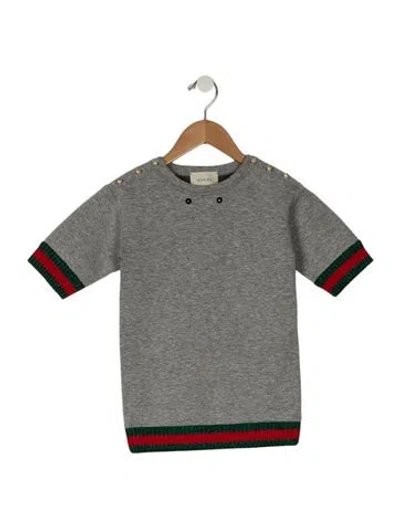 Pre-owned Gucci Babies' Toddler Girls' Long Sleeve Dress In Gray