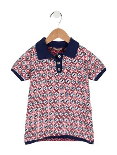 Pre-owned Gucci Babies' Toddler Girls' Monogram Print Knit Dress In Multi