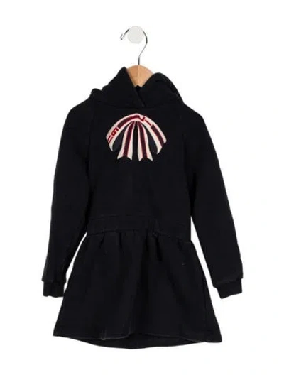 Pre-owned Gucci Babies' Toddler Girls' Navy Sweatshirt Dress In Blue