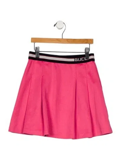 Pre-owned Gucci Babies' Toddler Girls' Patterned Skirt In Pink