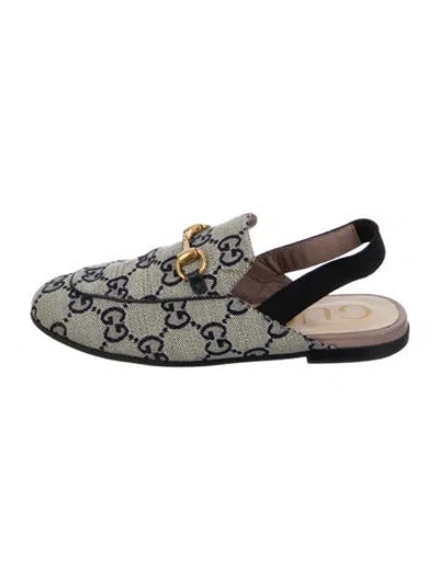 Pre-owned Gucci Babies' Toddler Girls Princetown Slipper In Neutrals