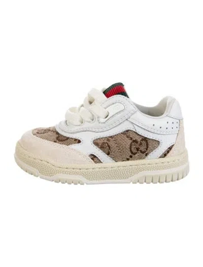 Pre-owned Gucci Babies' Toddler Girls' Re-web Sneakers W/tags In Multi