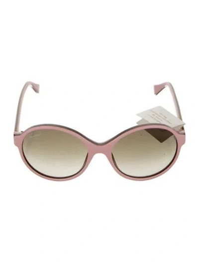 Pre-owned Gucci Babies' Toddler Girls' Round Sunglasses In Pink