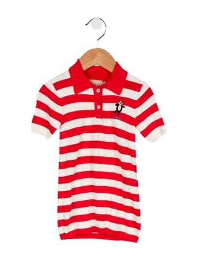 Pre-owned Gucci Babies' Toddler Girls' Striped Polo Dress In Multi