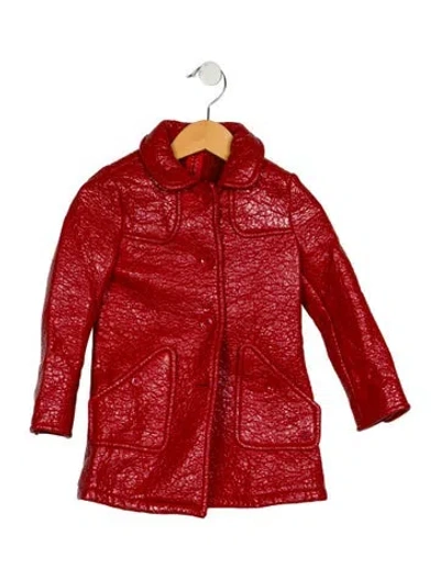 Pre-owned Gucci Babies' Toddler Girls' Wool Coat In Red