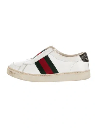 Pre-owned Gucci Babies' Toddler' Low-top Shoes In White