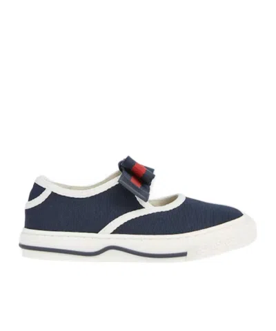 Gucci Toddler Sneakers With Web In Multi