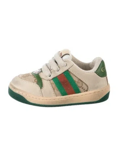 Pre-owned Gucci Babies' Toddlers Boys' Gg Canvas Sneakers In Neutrals