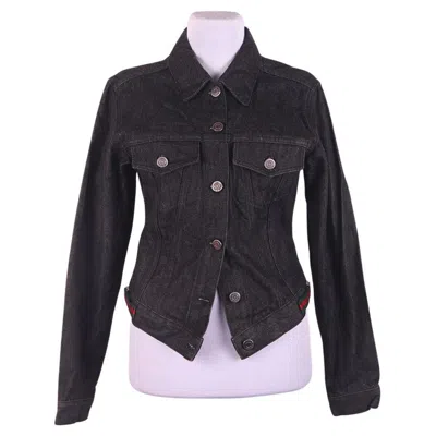 Pre-owned Gucci Tom Ford 1998 Denim Jacket In Black 42 It