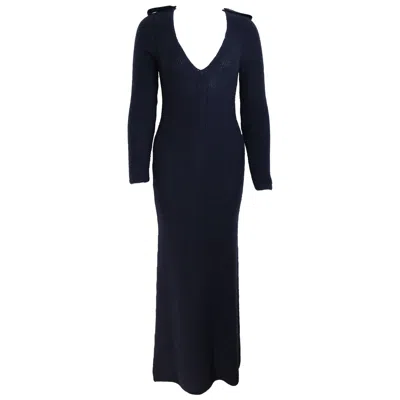 Pre-owned Gucci Tom Ford For  Navy Maxi Dress In Blue