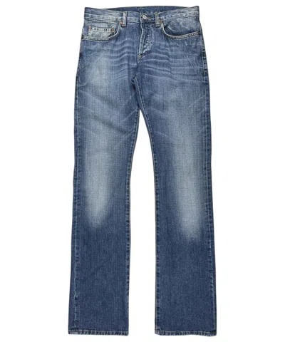 Pre-owned Gucci Tom Ford Vintage Faded Bootcut Long Inseam Denim Jeans In Blue