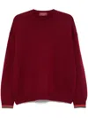 Gucci Wool Cashmere Crewneck Sweater In Red